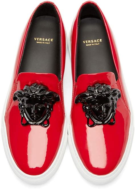 red white and blue versace shoes|flat versace shoes women.